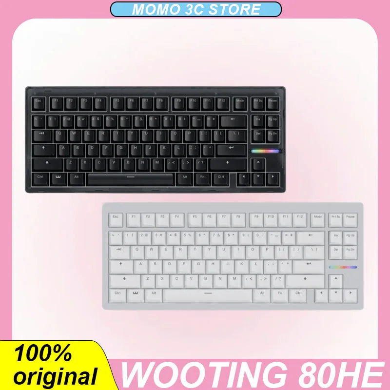 Pre Sale Wooting 80he Mechanical Keyboard Wireless Buletooth Low Latency Kirsite 8khz Polling Rapid Trigger PC Gaming Keyboards