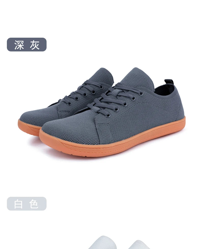 Men's Minimalist Barefoot Sneakers Wide Fit Zero Drop Sole Optimal Relaxation Men's Cross Trainer Barefoot Shoes Sneakers