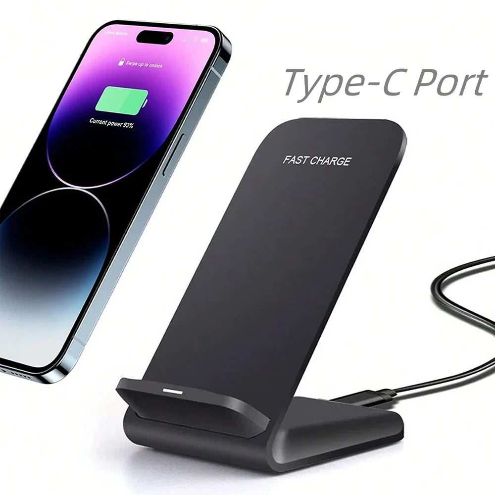 100W new Wireless Charger Stand Pad for iPhone 15 14 13 12 11 Pro Max XR 8 Samsung Xiaomi Induction Fast Charging Dock Station