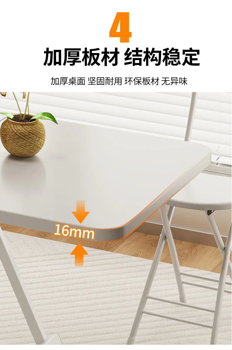 Simple Portable Kitchen Table Folding Coffee Modern Design Dining Table Nordic Black Juegos De Comedor Home Furniture HD50CZ