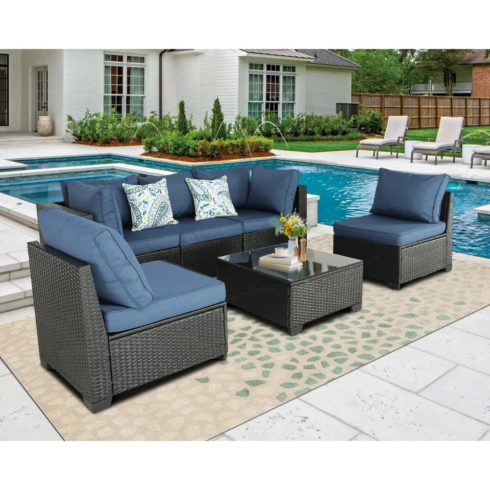 Outdoor Furniture Patio Furniture Sets Conversation Sets Balcony Furniture Outdoor Sectional for Outdoor Indoor Backyard