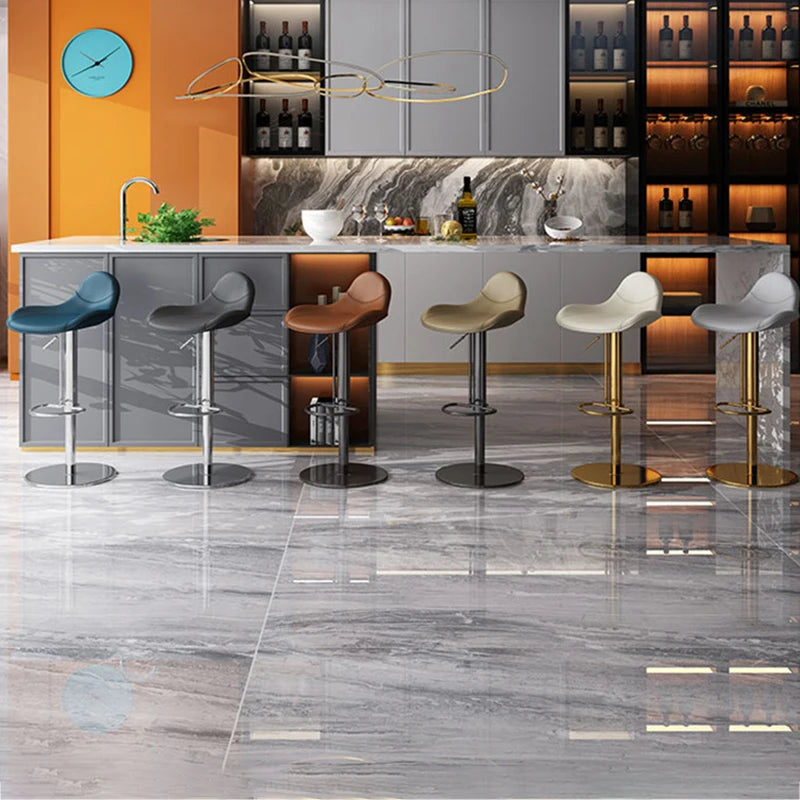 Office Home Bar Stools High Modern Design Banquet Minimalist Chairs Modern Metal Counter Taburetes De Bar Salon Furniture TD50DC