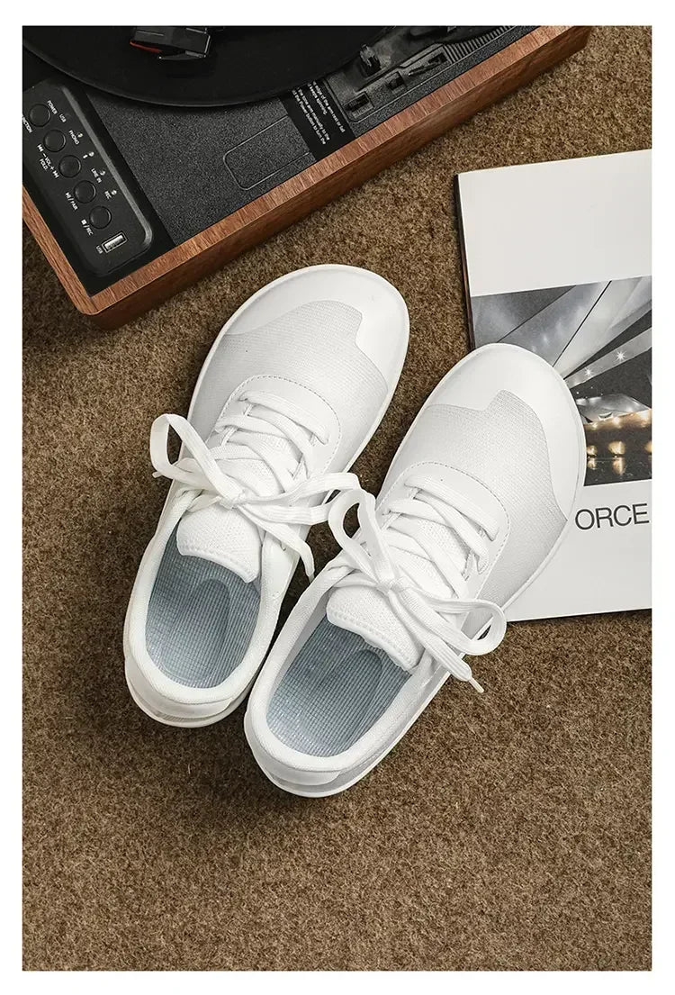 Men Wide Barefoot Shoes Casual Canvas Shoes Big Size Walking Training Minimalist Sneakers Zero Drop Non Slip Women Gym Flats