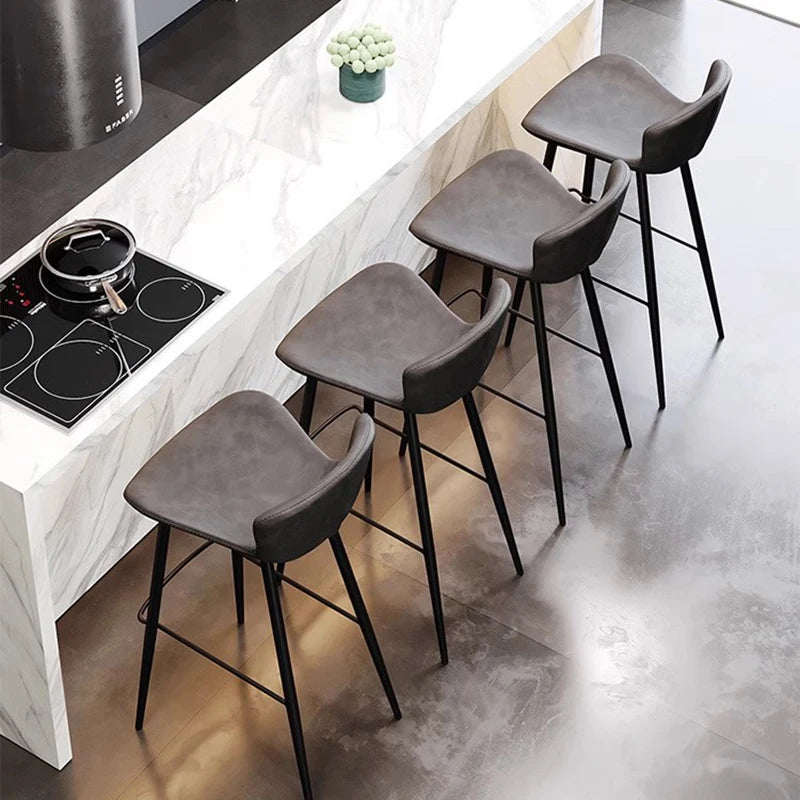 Height Counter Bar Stools Dining Relaxing Living Room Minimalist Designer Chair Office Breakfast Banqueta Bar Furniture TD50DC