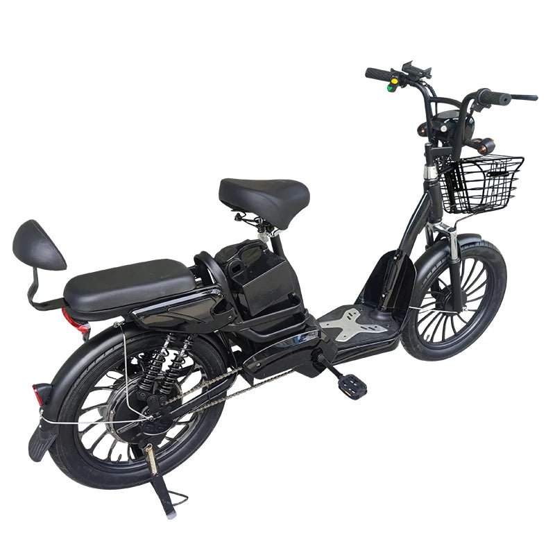 20 Inch No. 9 Fat Tire Household Electric Bicycle Two Seat E-bike 350W электровелосипед Lithium Battery Electric Bike