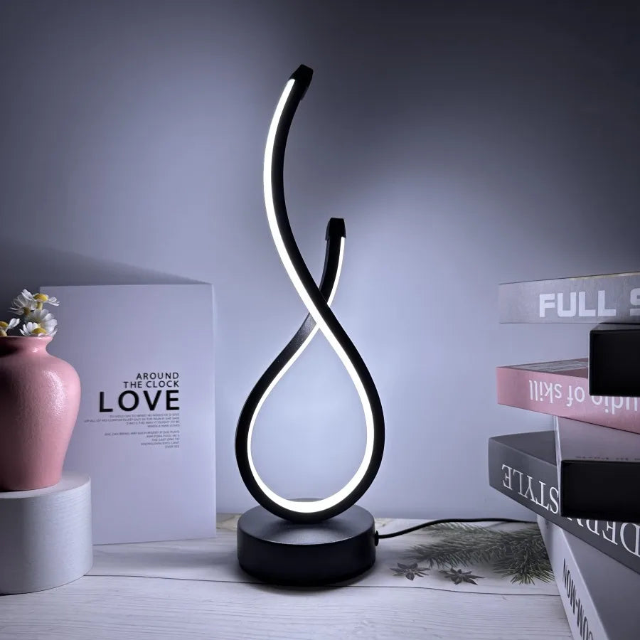 LED Table Lamp Bedroom Nightlight Creative Restaurant Coffee Shop Luminescent Decorative Table Lamp