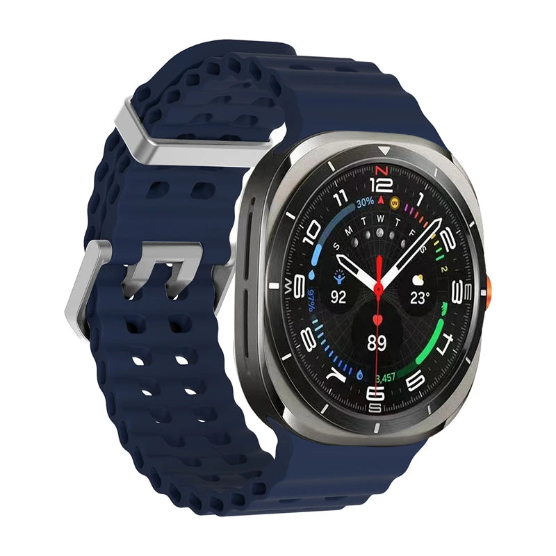 Marine Band For Samsung Galaxy Watch Ultra 47mm Sports Silicone Strap Bracelet For Samsung Galaxy Ultra Watchband Accessories