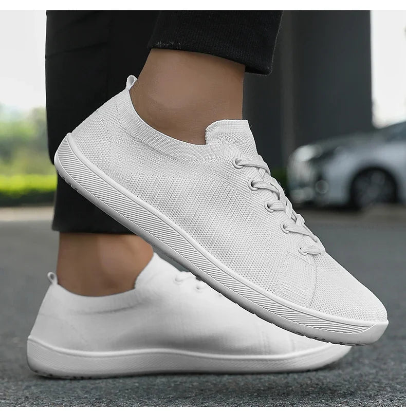 New Unisex Wider Shoes Breathable Mesh Men Barefoot Wide-toed Shoes Brand Flats Soft Zero Drop Sole Wider Toe Sneakes Large Size