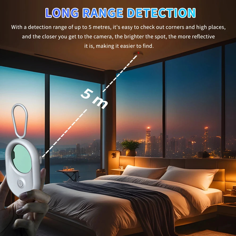 Hidden Camera Detector Anti Spy Gadget Professional Hunter Signal Infrared GPS Home Security Search Devices Security Protection