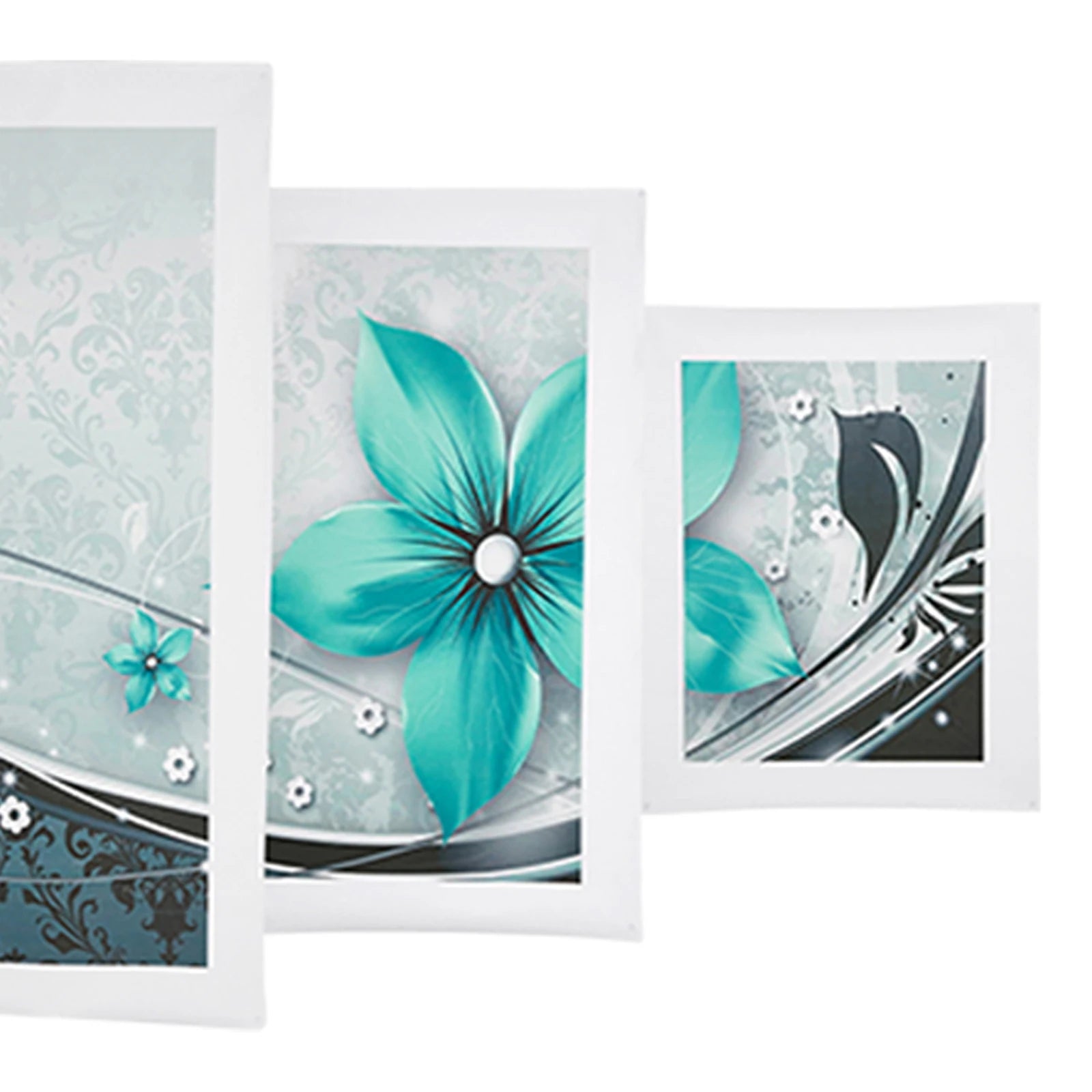 Make a Statement with 5Pcs Modern Flower Canvas Painting Wall Art Home Decor Picture Decor, Brighten Up Any Room No Frame