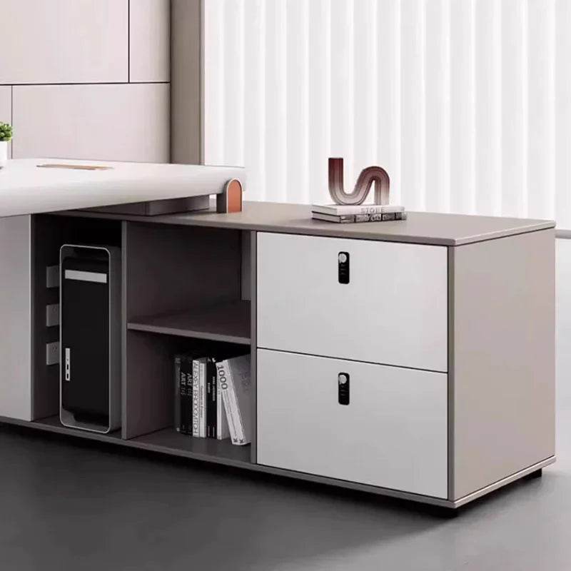 Study Long Office Desk Luxury Floor Organizers Supplies Computer Desks L Shaped Modern Mesa De Escritorio Theater Furnitures