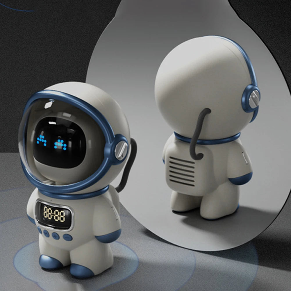 Smart Astronaut Bluetooth-compatible Speaker Mini Sound Box Portable Stereo Ai Interactive Audio With Alarm Clock Creative Gift