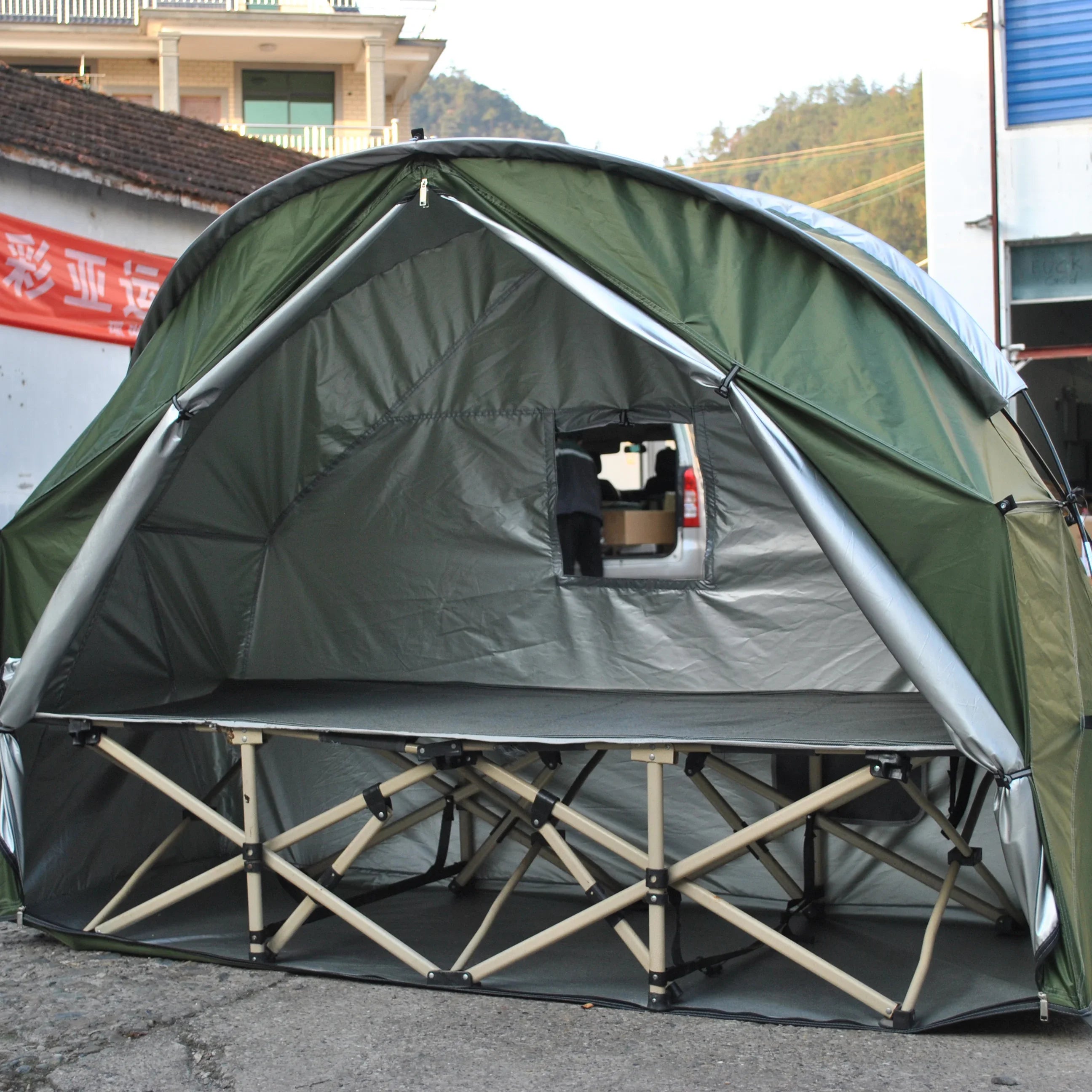 Durable Trekking tent Outdoor Individual tent,CZX-725 1 persone tent not include the cot,1 person tent,bike tent for storage