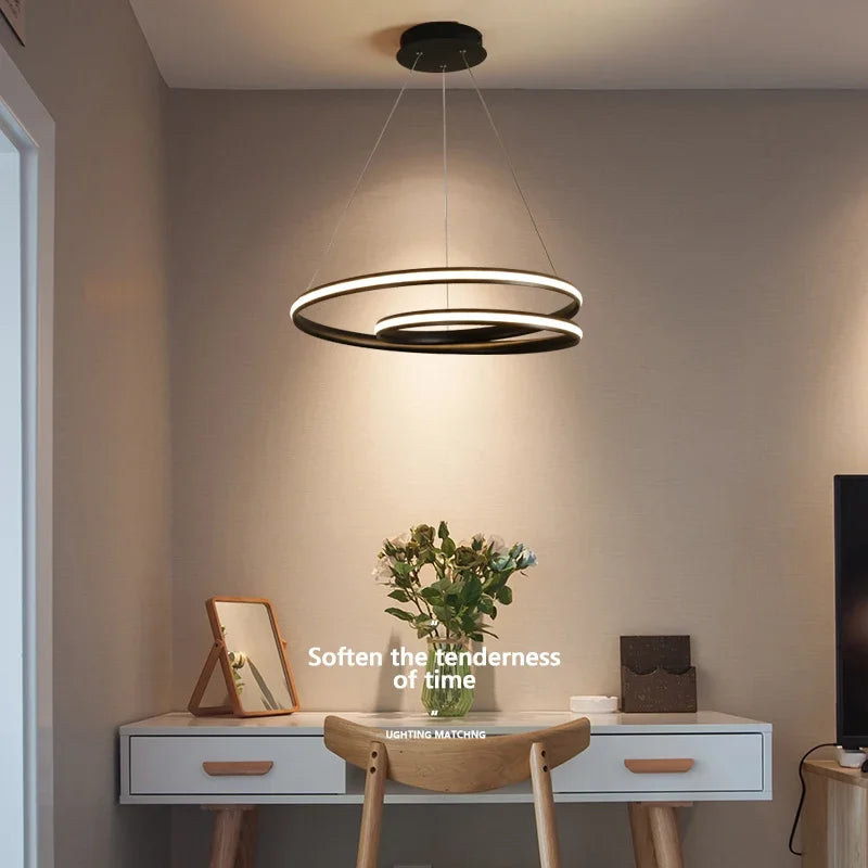 Modern led new simple ceiling chandelier living room bedroom dining room Nordic Chandelier