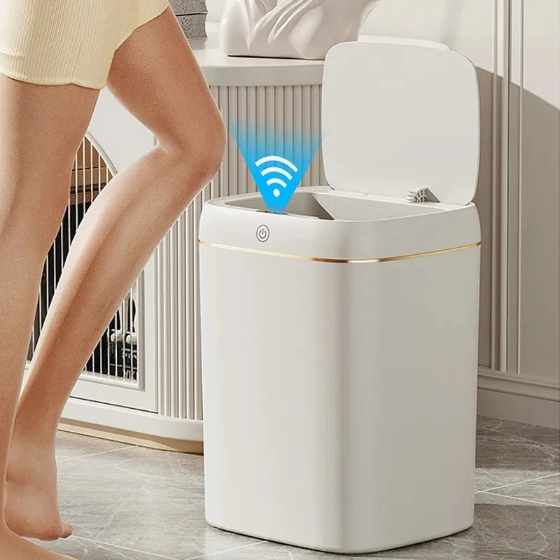 11/13L Smart Trash Can Automatic Sensor Garbage Can Light Luxury Bathroom Kitchen Garbage Living Room Recycle Bins Wastebasket