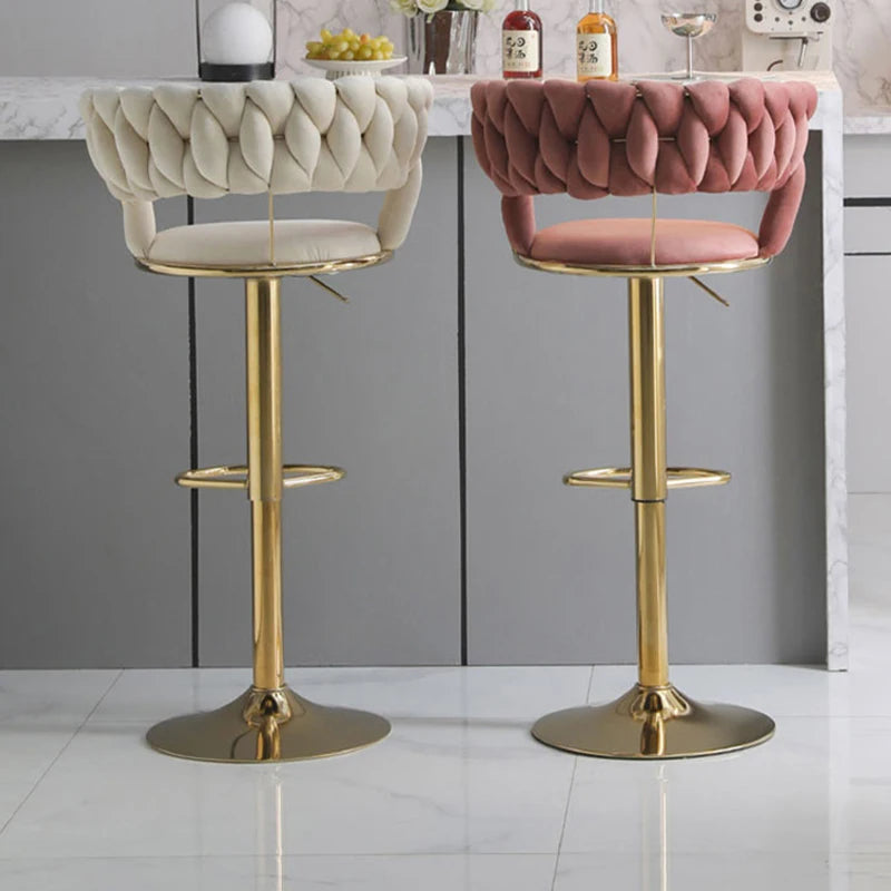 Cafe Metal Bar Stools Dining Luxury Modern Counter Kitchen Stool Relaxing Minimalist Sillas Altas Furniture Bar for Home TD50DC