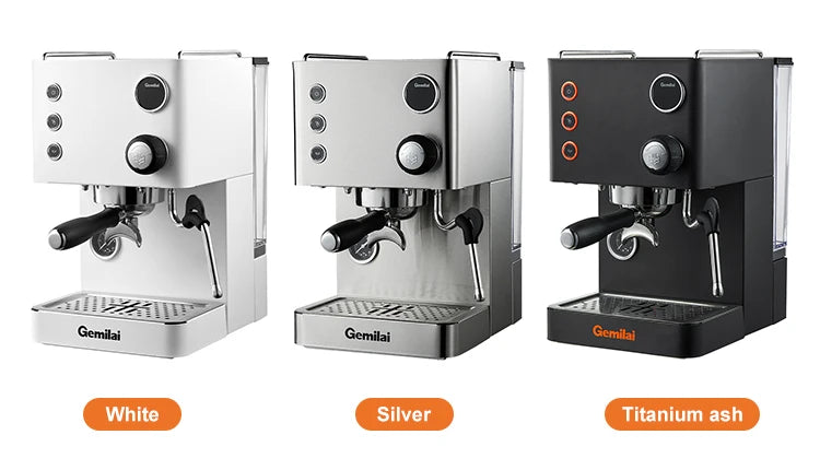 New CRM3007L Luxury 2 In 1 With Milk Frother Small Professional Latte Cappuccino Espresso Coffee Maker Machine