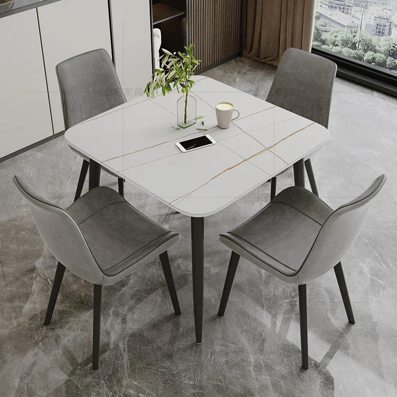 Minimalist Nordic Kitchen Table Design Slate Study Retro Dining Tables Modern Coffee Mesas De Jantar Small Furniture HD50CZ