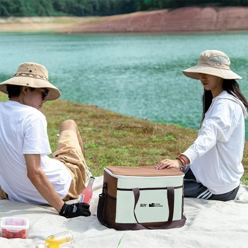 Camping Ice Bag Insulated Storage Outdoor Large Capacity Refrigerated Ice Pack Delivery Bag C Commercial Insulated Box