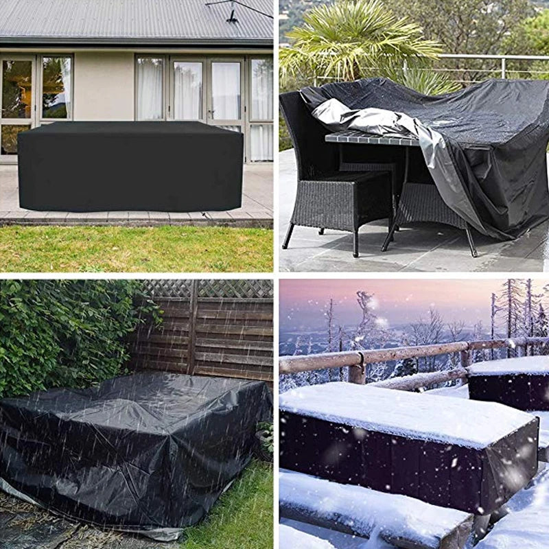 Real Outdoor Cover for Garden Furniture, Patio Garden Furniture, Rain and Snow Chair Cover, Sofa Table and Chair Dust Cover