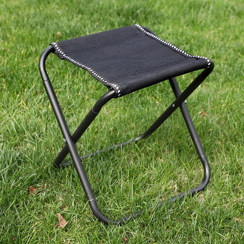 Outdoor Camping Chair Road Alloy Folding Chair Portable Lightweight Camping Stool Travel Hiking Fishing Stool Camping Furniture