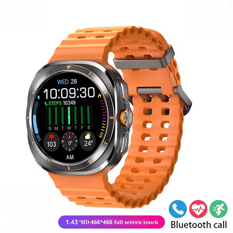 2024 New Galaxy Smart Watch 7 Ultra Men AMOLED Screen Multi-Function Sports Fitness Tracker Health Women smart watch for Samsung