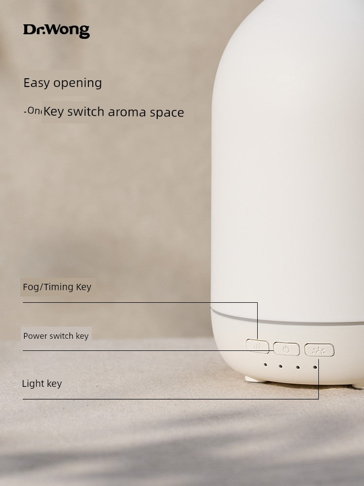 Dr.Wong Warm Moon Ultrasonic Aroma Diffuser 6 Hours Fog Organic Essence Oil Intelligent Humidifier Diffuse