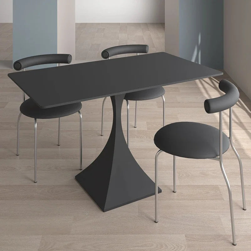 Modern Slate Dining Tables Black Design Bistro Receptionist Bar Table Minimalist Balcony Muebles De Cocina Furniture HD50CZ