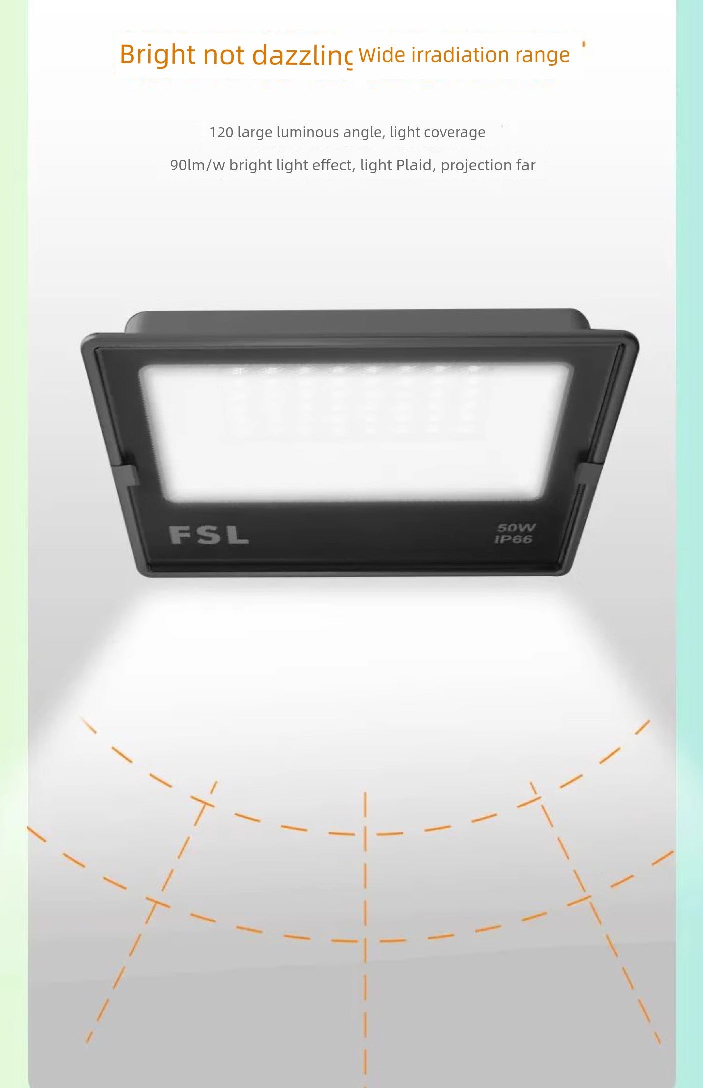 LED Lighting Workshop Floodlight Super Bright Waterproof Outdoor