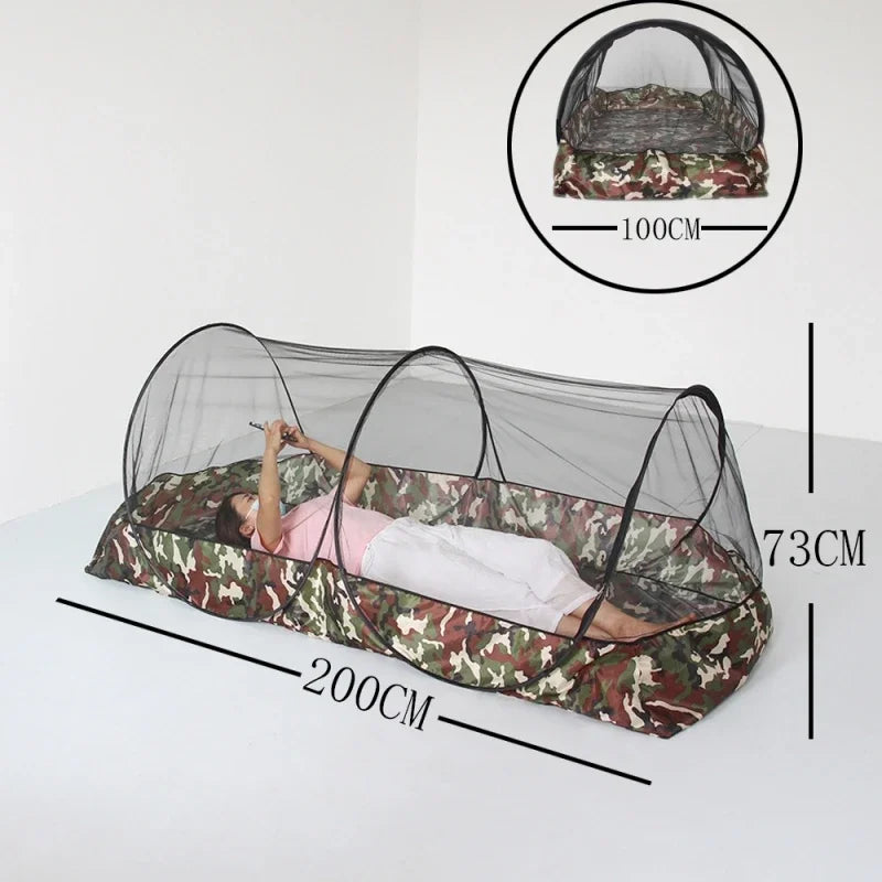 Camping Mosquito Net Tarp Tents Waterproof Travel Folding Portable for Trips Outdoor Garden Single-door Dormitory Anti-mosquito.