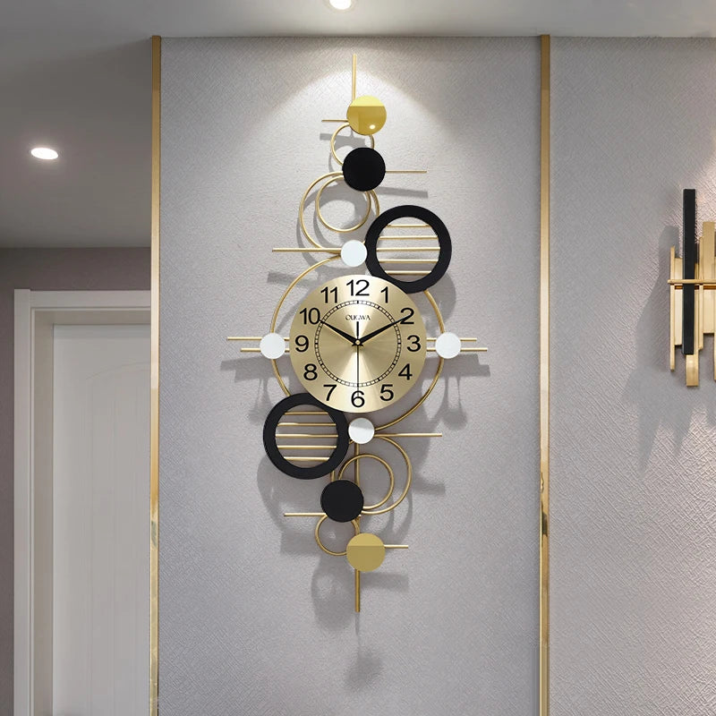 Unusual Living Room Wall Clocks Modern Design Fashion Loft Wall Clocks Industrial Large Horloge Murale Home Decoration HY50WC