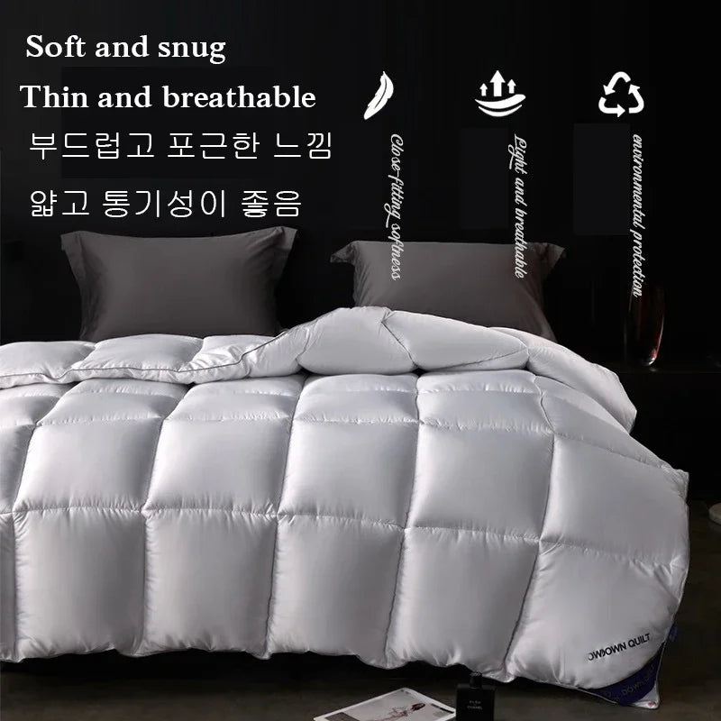 New Down Quilt Hotel Summer Thin Breathable And Comfortable Goose Down Quilt High-End Bedding Blanket Summer