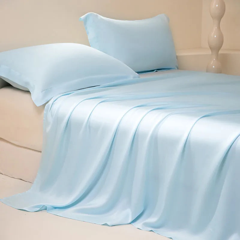 Luxury Bamboo Fiber Flat Sheet Set – 3-Piece Bedding Collection