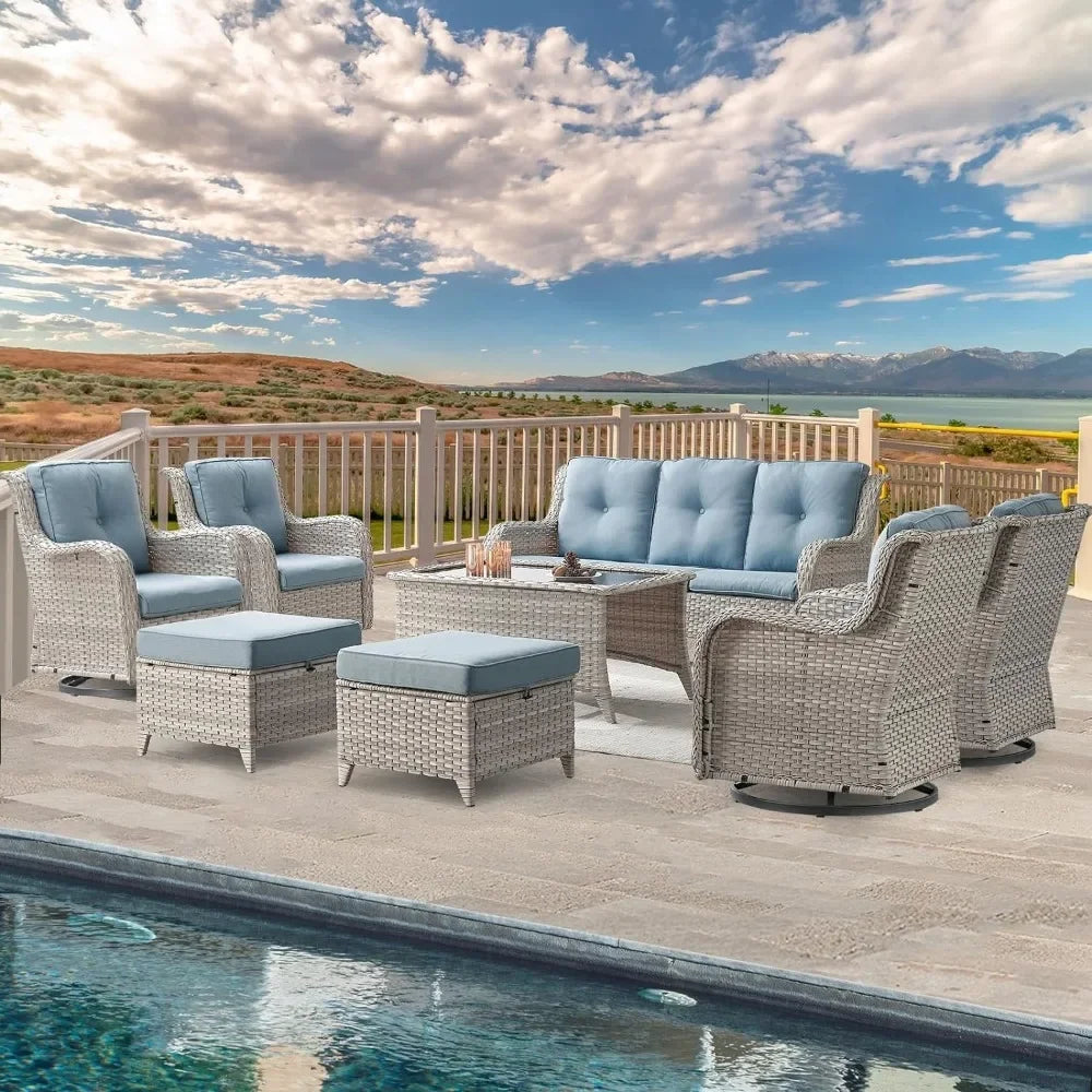 8-Piece Patio Furniture Set – Comfortable and Stylish Outdoor Seating