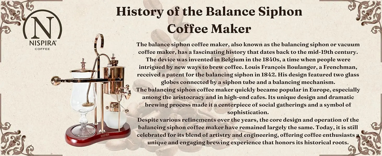 Coffee Maker Vacuum Brewing System | Vintage Classic Retro Luxury Exquisite Design |