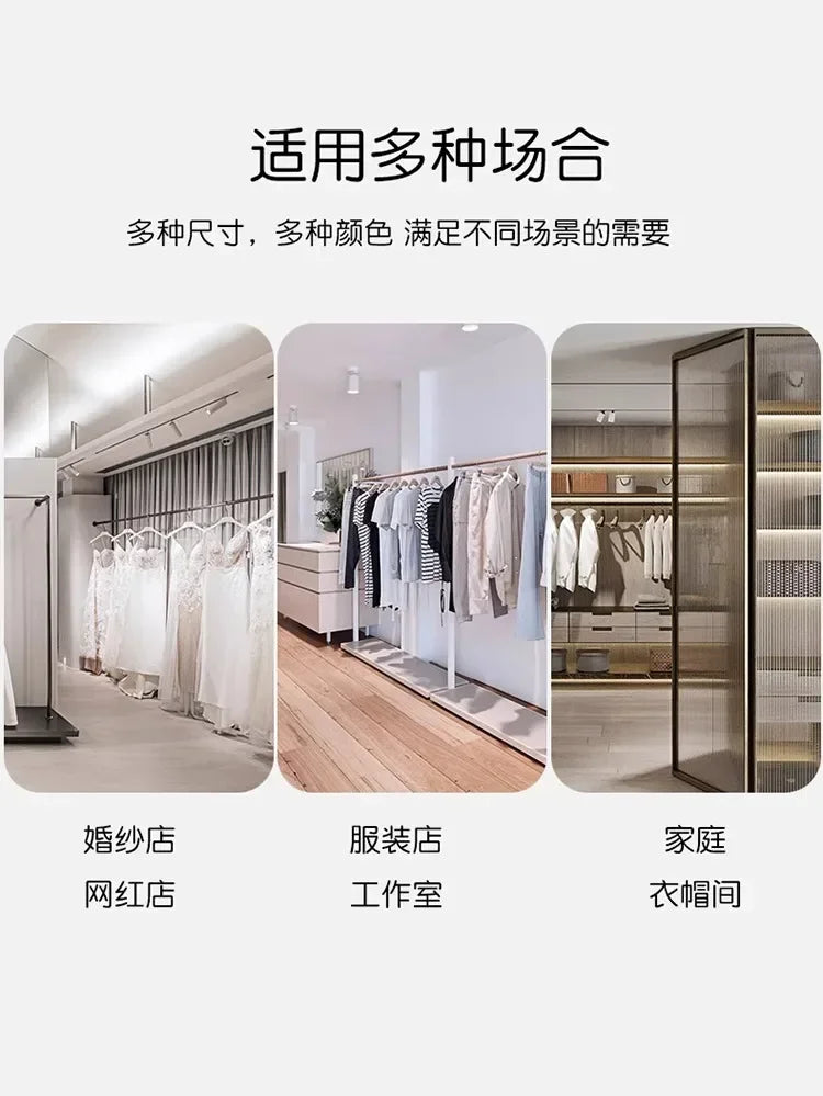 Three-Fold Wedding Shop Special Fitting Full Body Floor Mirror Dress Hall Large Mirror Light Luxury