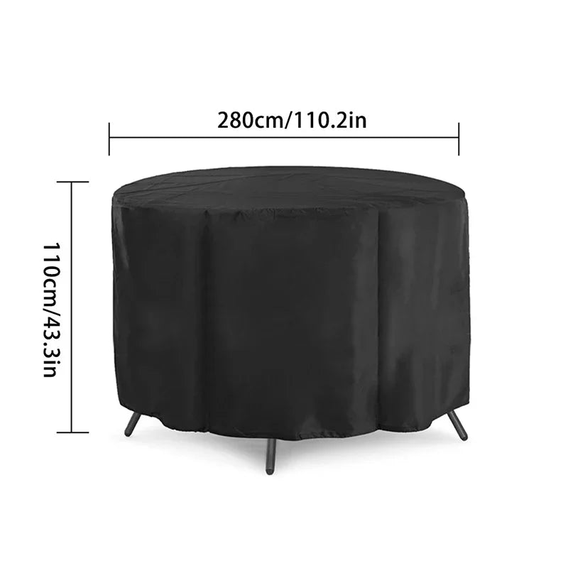 Fire Pit Cover Round Brazier Stove Cover Waterproof Windproof Sun Protection For Outdoor Garden Furniture Sets Muebles De Jardín