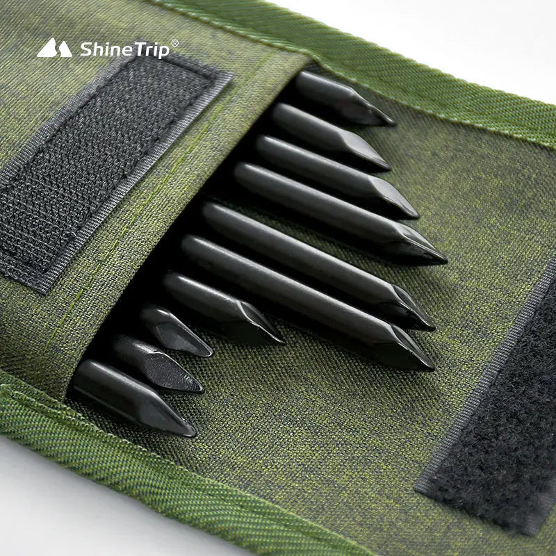 Tent Stakes Heavy Duty 20cm-30cm Steel Tent Pegs for Camping Unbreakable and Inflexible with Storage Bag for Outdoor Camping