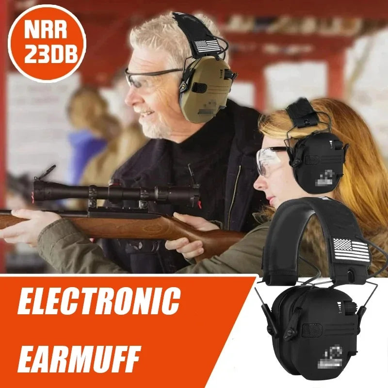 Electronic Shooting earmuffs Tactical headset Ear Protection Anti-noise Ear muff for Hunting Ear Defender Sound Amplification