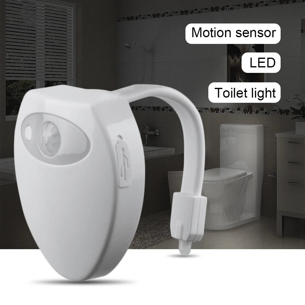 LED Night Light PIR Motion Sensor Toilet Light USB Rechargeable Backlight Smart Home Automation Module For Toilet Bowl Bathroom