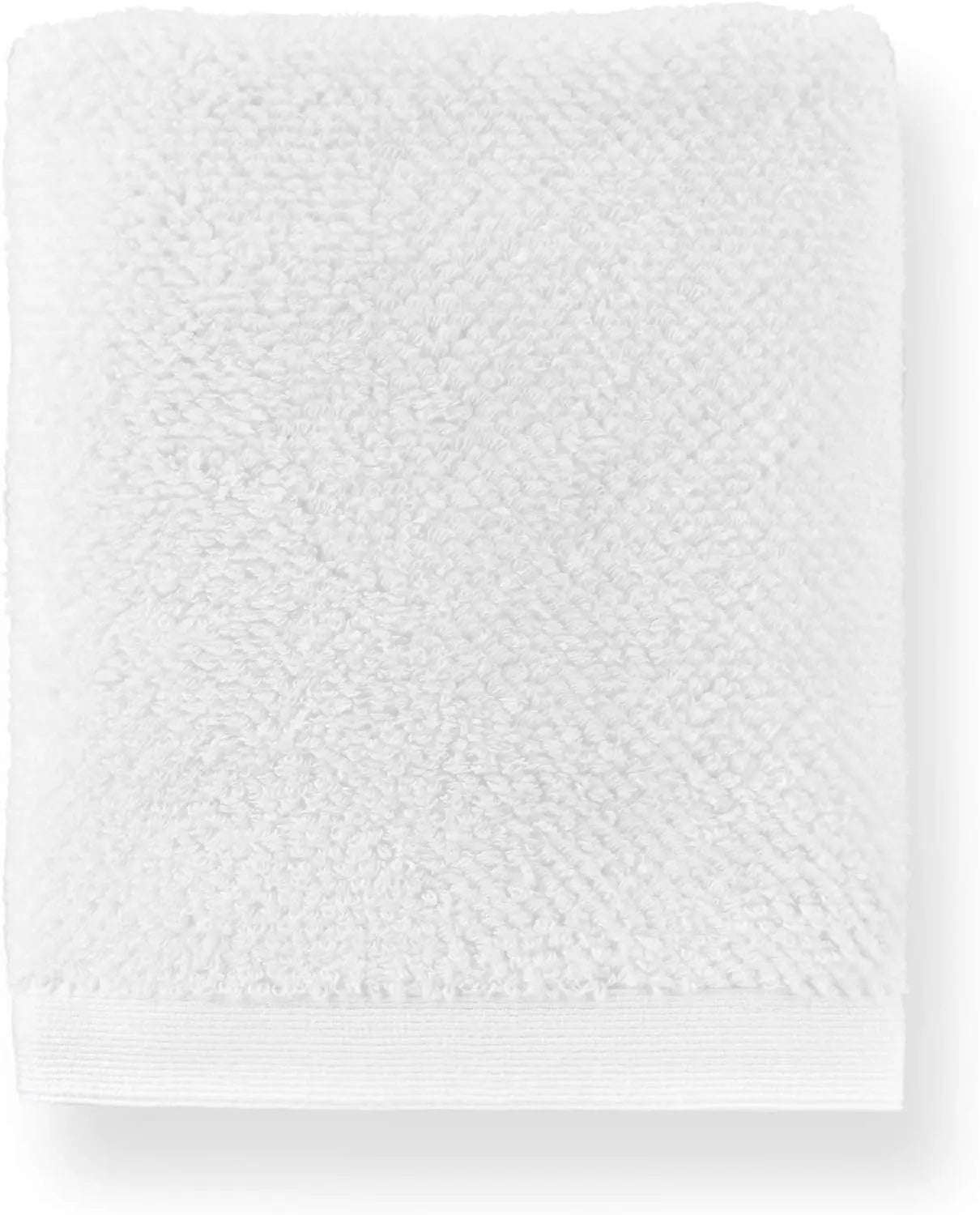 Jubilee Bath Towels - Luxurious 100% Long Staple Cotton Textured Bath Towels with 600 Gram Weight 6pc Towel Set (White)