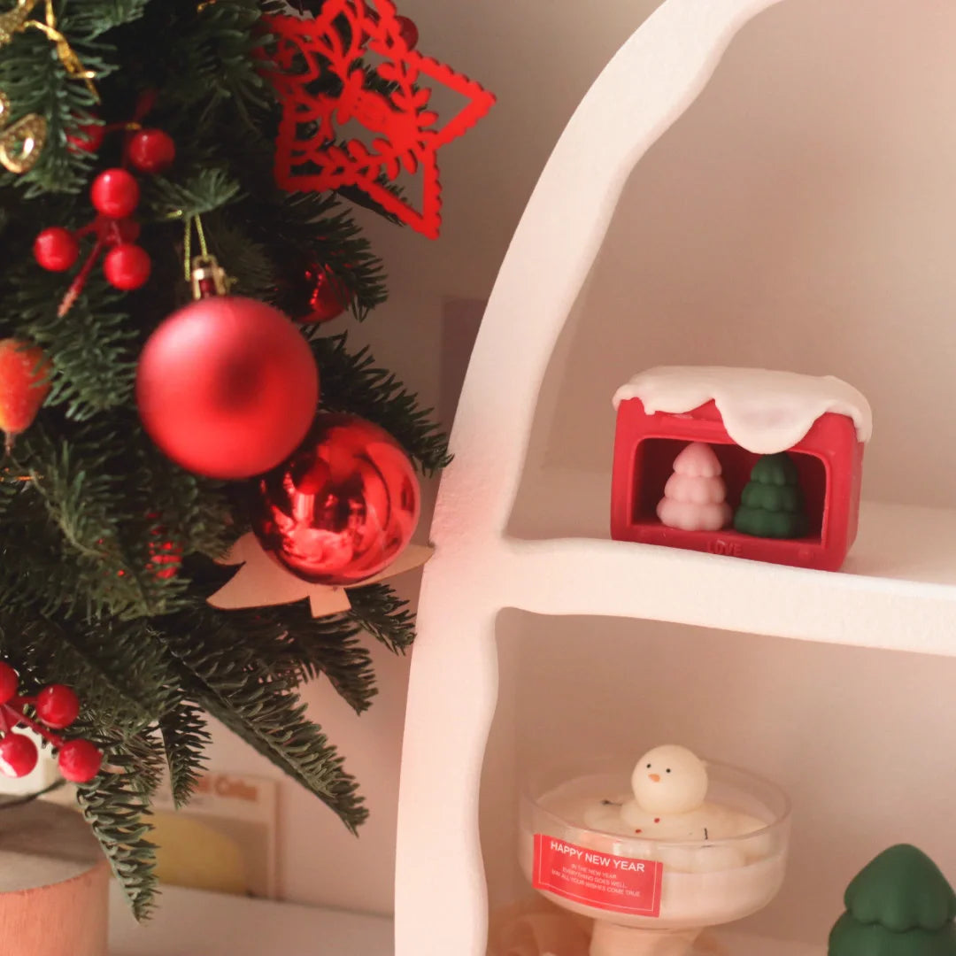 Ins Christmas Tree Silicone Candle Mold DIY Handmade Scented Candle Mold Handmade Diy Material Decoration Soap Silicone Molds