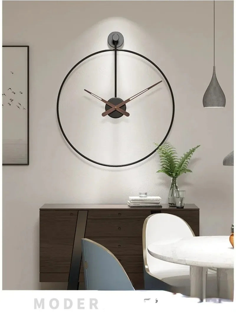 Luxury Kitchen Round Watch Wall Minimalist Nordic Metal Gold Watch Wall Large Decor Gift House Decoration Living Room Decoration