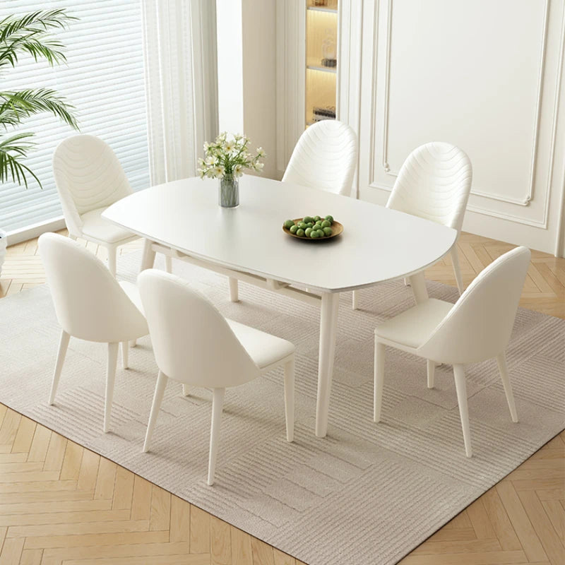 Design Folding Dining Table Extendable White Nordic Slate Center Table Modern Simple Mesas De Comedor Kitchen Furniture HD50CZ