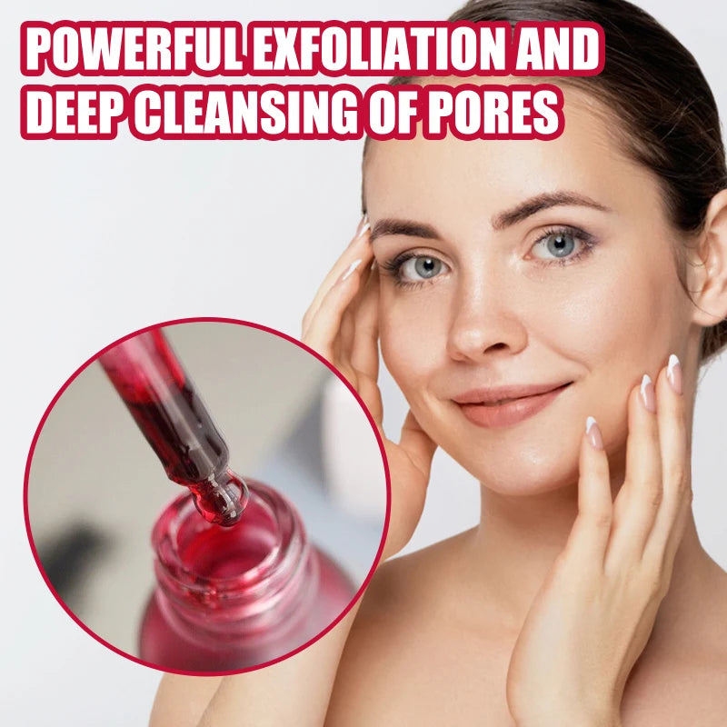 Pore Shrinking Serum Smooth Pores Whitening Moisturizing Anti Aging Brighten Skin Care Product Salicylic Fruit Acid Essence