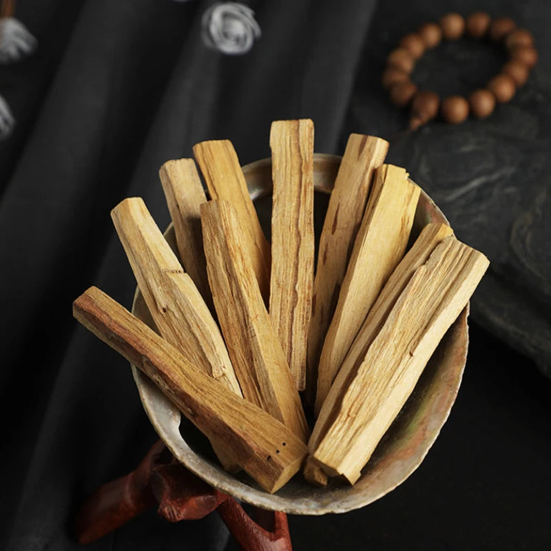 Palo Santo Natural Incense Sticks Wooden Smudging Strips Aroma Diffuser Stains Stick Aromatherapy Burn Wooden Sticks No Smell