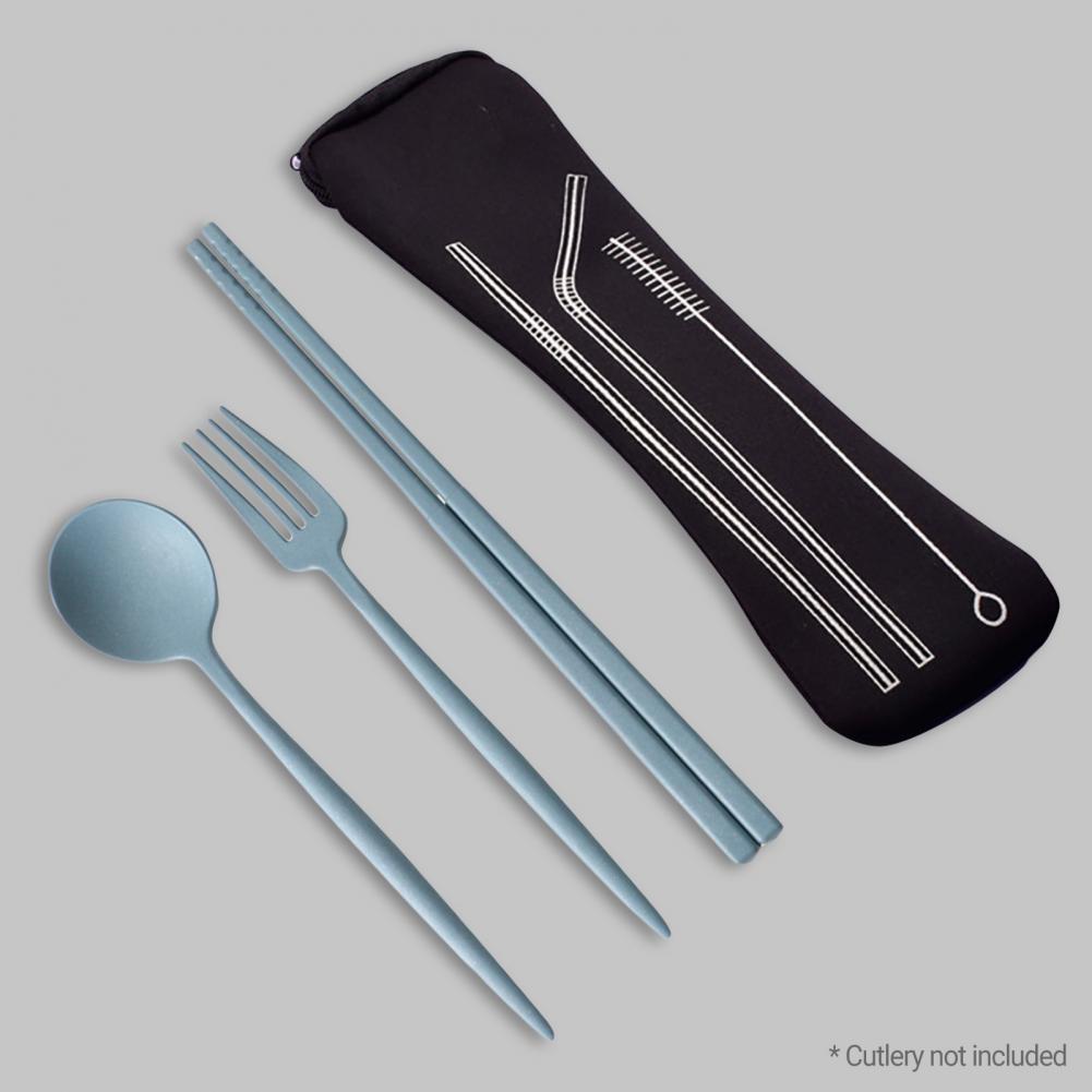 Premium Fork Spoon Bag  Stain-resistant Diving Material Dinnerware Bag  Tableware Spoon Fork Storage Pouch