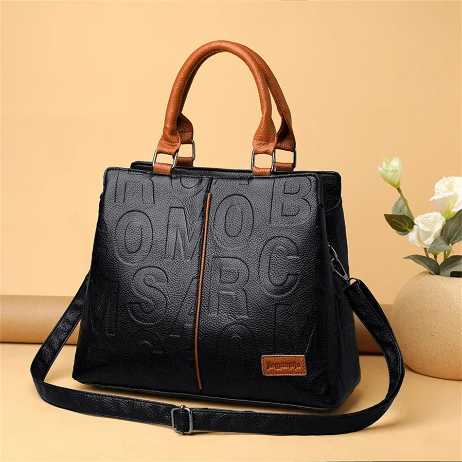 Soft Casual Tote Shoulder Bag with Versatile Design