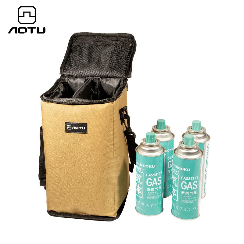 Camping Gas Tank Storage Bag Large Capacity Gas Canister Picnic light Organizer Ground Nail Tool Thickened Anti-Collision Bag