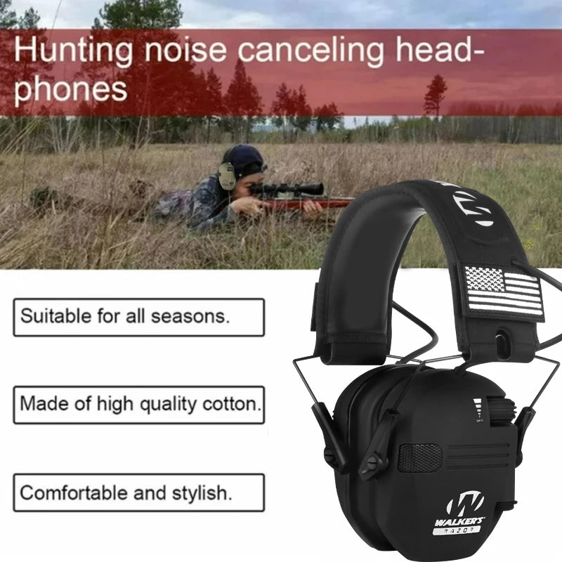 Original Tactical Electronic Shooting Earmuff Outdoor Sports Anti-noise Headset Impact Sound Amplification Hearing